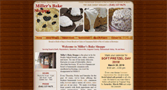 Desktop Screenshot of millersbakeshoppe.com