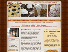 Tablet Screenshot of millersbakeshoppe.com